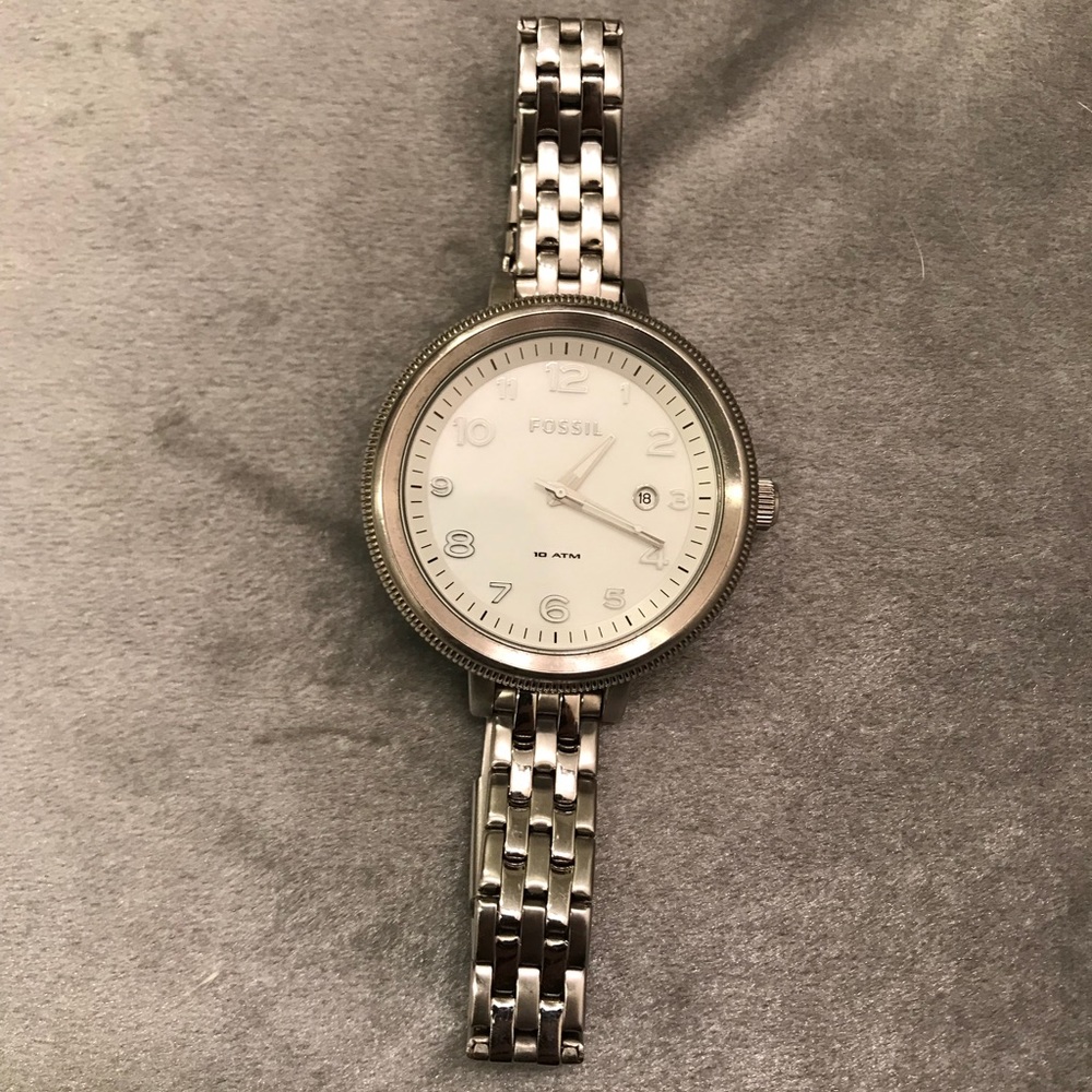 Silver Stainless Steal Fossil Watch