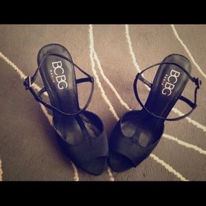 BCBG Paris - Black Satin Heels