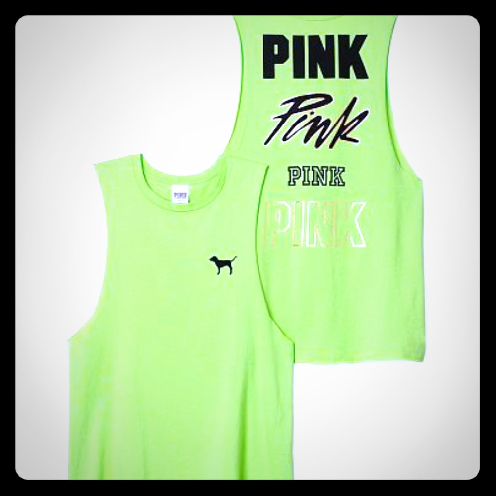 VS pink muscle tank bundle