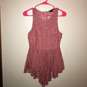 Pink Lace Tank