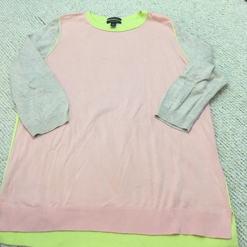 Sz 18 Lands End light sweater