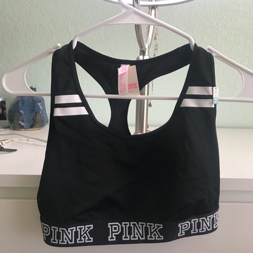 VS PINK RACERBACK SPORTS BRA