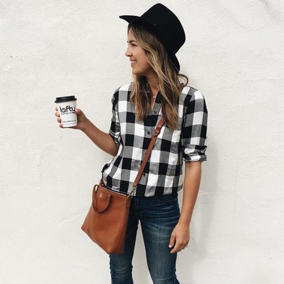 Macy's Tops - ❗️Macy's Woman Within Plaid Button Down MSRP $78!