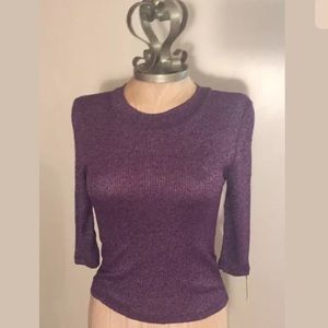 New Juniors M American Dream Purple Shimmer Top