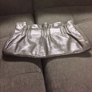 Barney’s New York Olive Leather Clutch