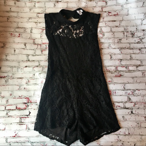 Nasty Gal Pants - SALE NWT Nasty Gal Black Lace Bodysuit Romper