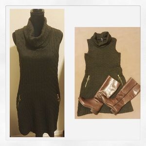 Olive Sweater Dress