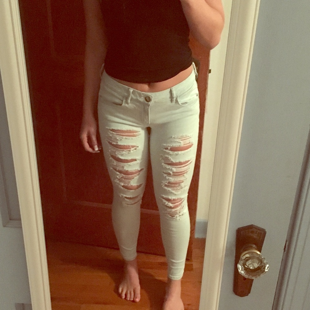 American Eagle Distressed Jeggings