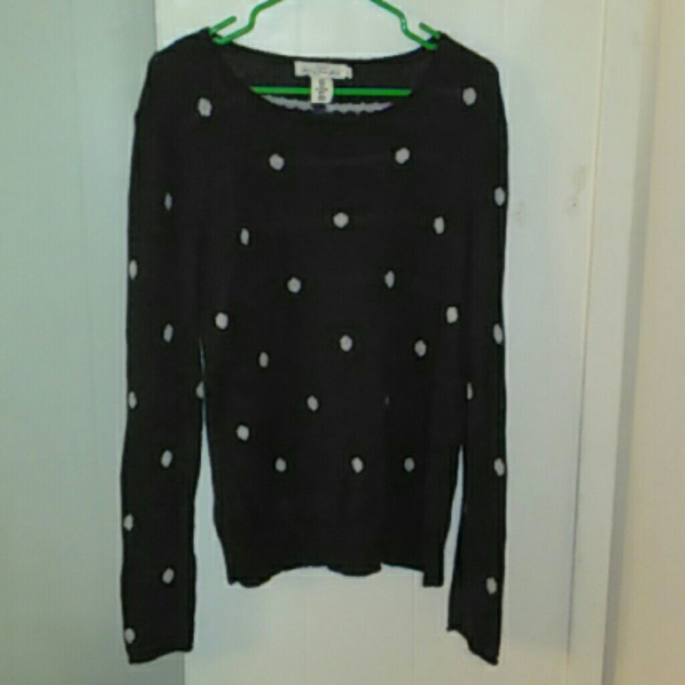 Poka dotted knit sweater