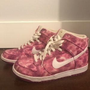 Nike purple/pink tie dye dunks