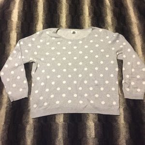 Grey Polka Dot Sweater