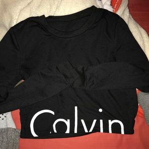 Woman’s Calvin Klein Crop Shirt
