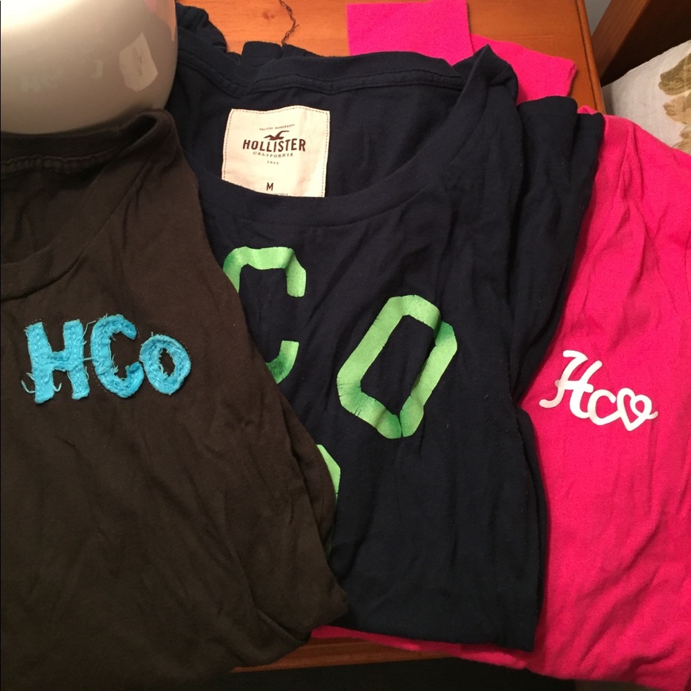 Lot of 3 hollister shirts