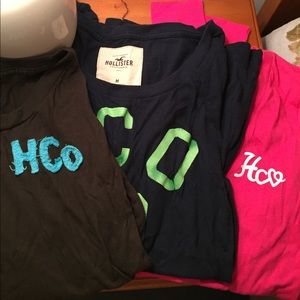 Lot of 3 hollister shirts