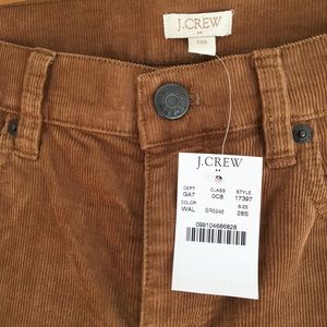 J crew camel color size 28 cordouroys