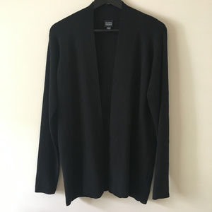 Eileen Fisher Open Front Black Cardigan