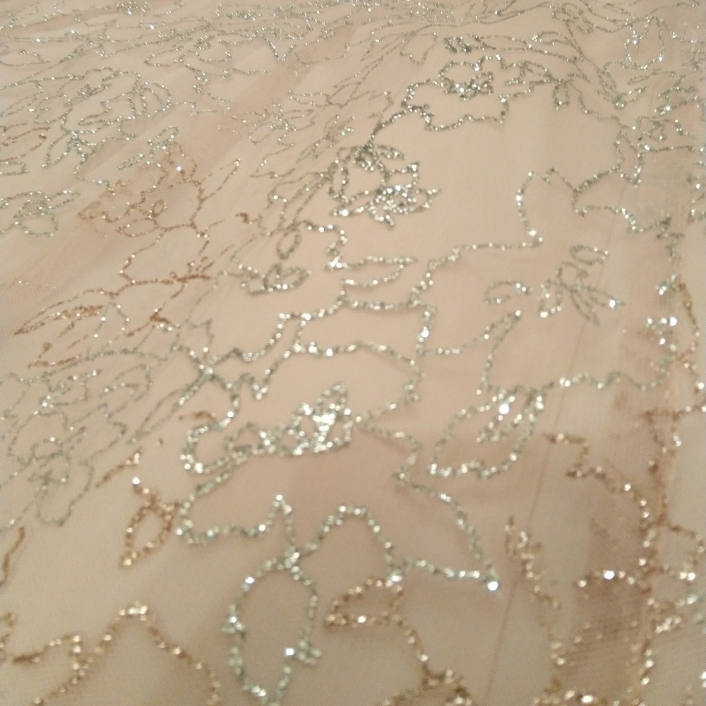 NWT Pink Glittery Formal Evening Gown Dress - Picture 5 of 8