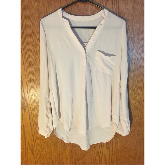 Francesca's long sleeve sheer top - Picture 1 of 1