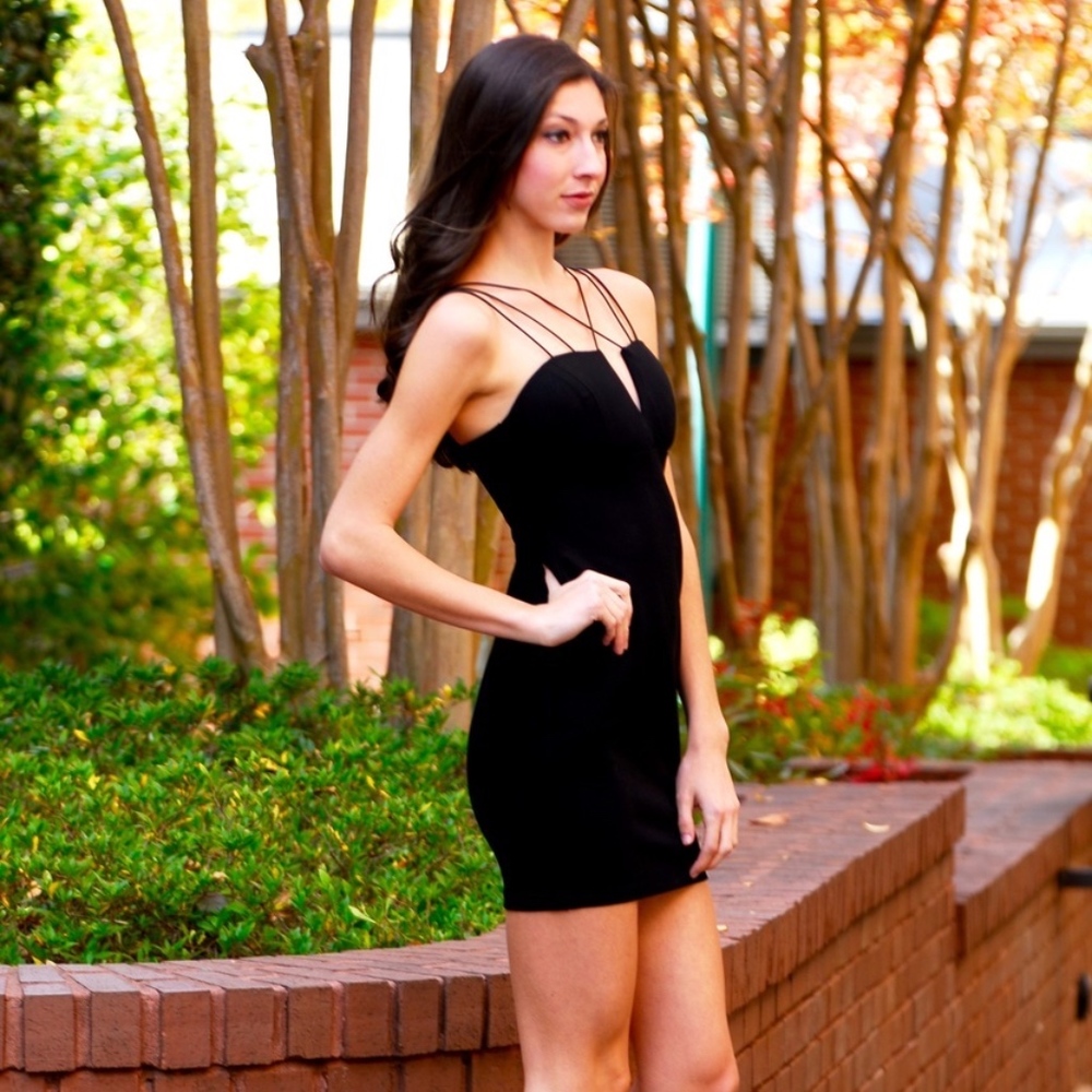 SOLD - Strappy Bodycon Dress - Picture 3 of 4
