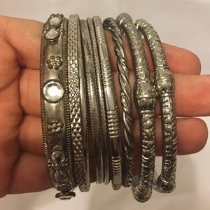 Bundle of bangles and bracelets