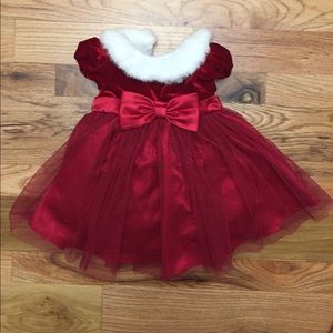 Holiday/ Santa dress for a 12 month old w/ bloomer