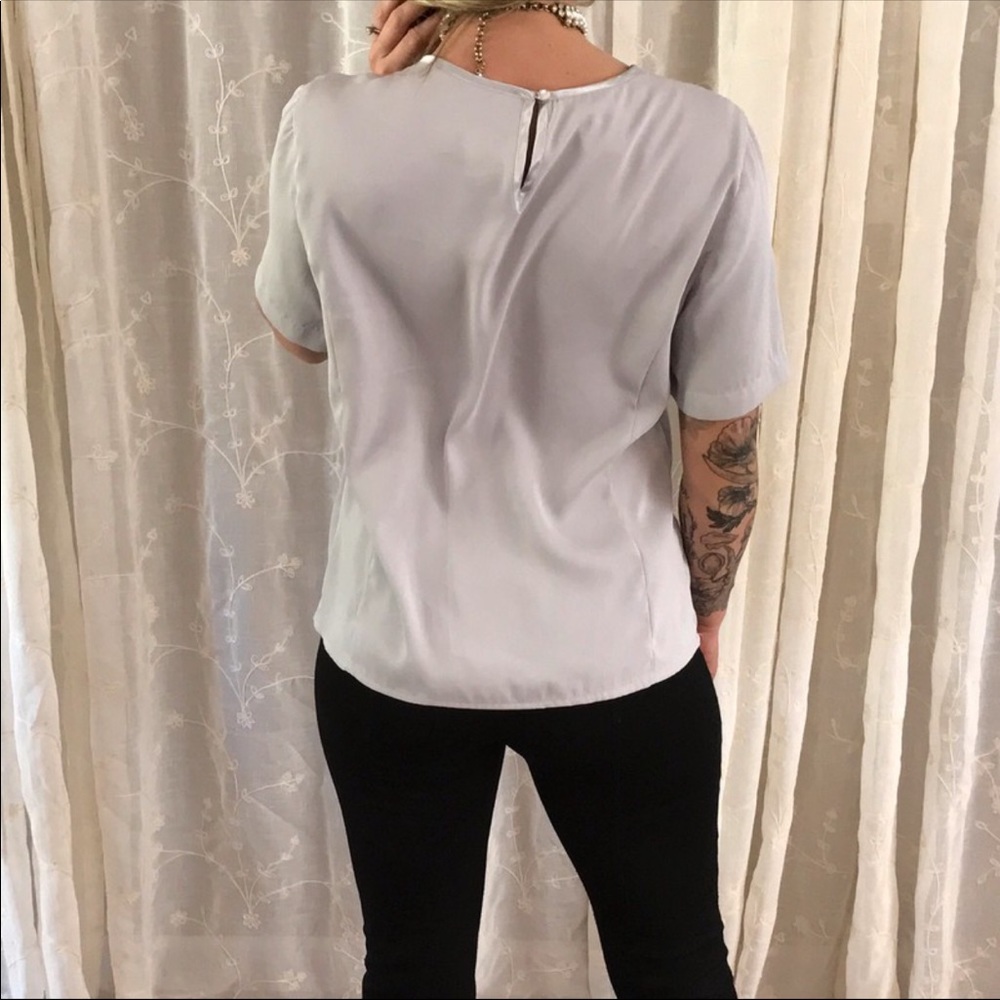 Dusty blue blouse