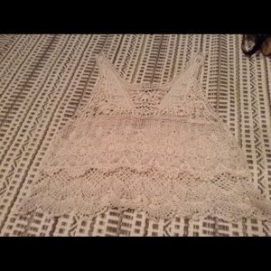 Beautiful cream lace tank top