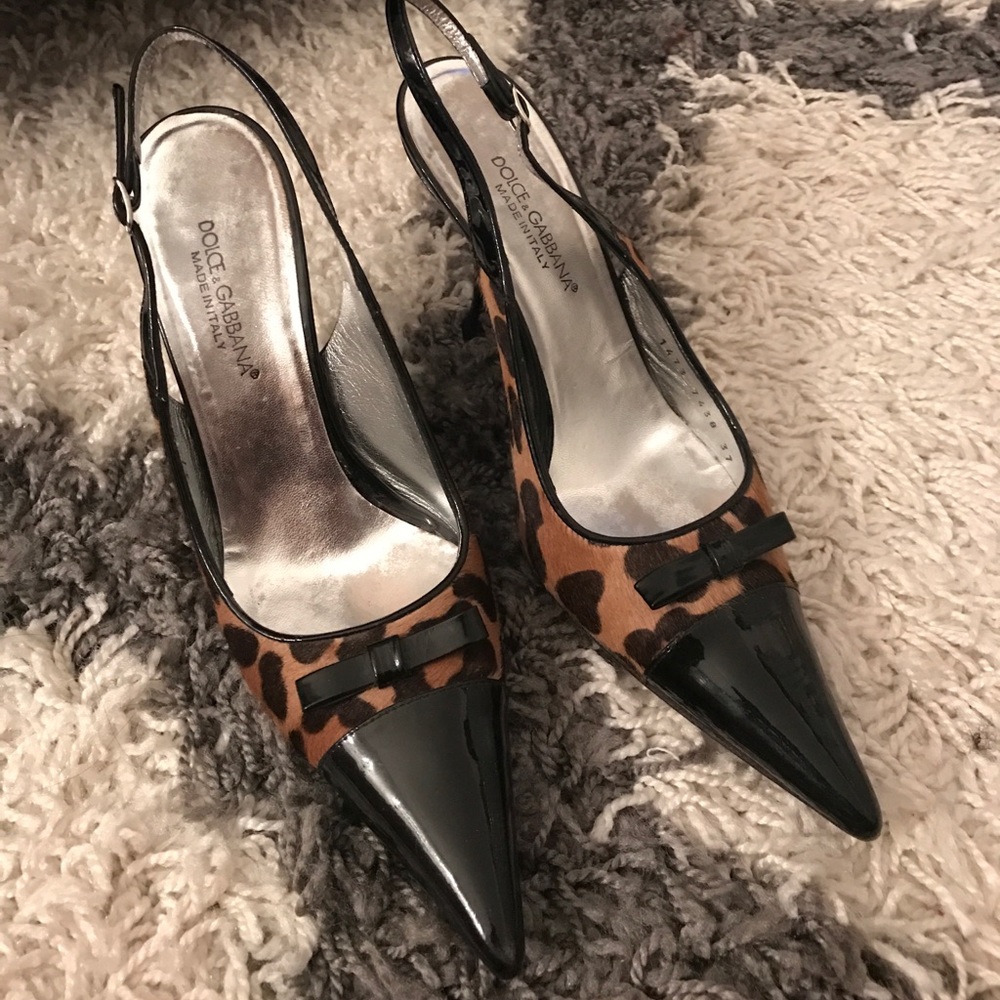 Dolce & gabbana animal print pumps