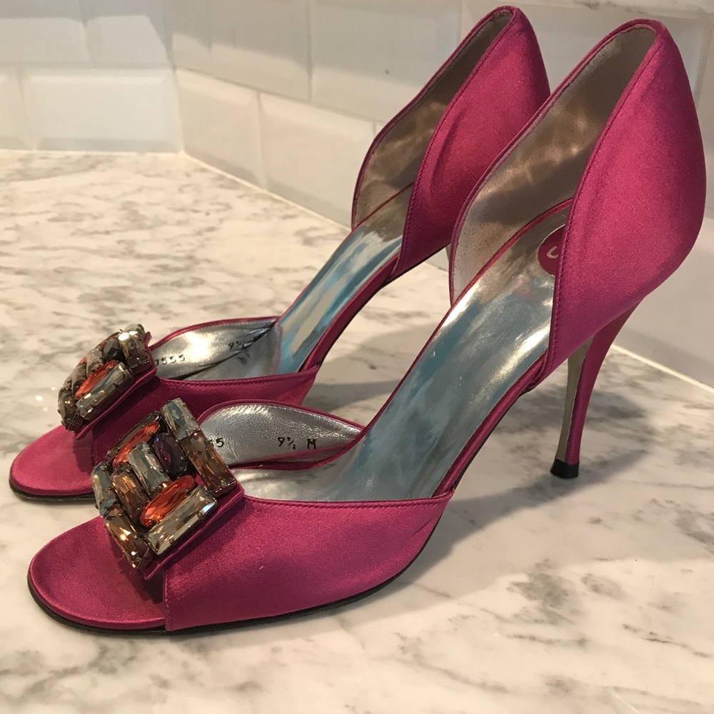 Stuart Weitzman D'Orsay Magenta pump