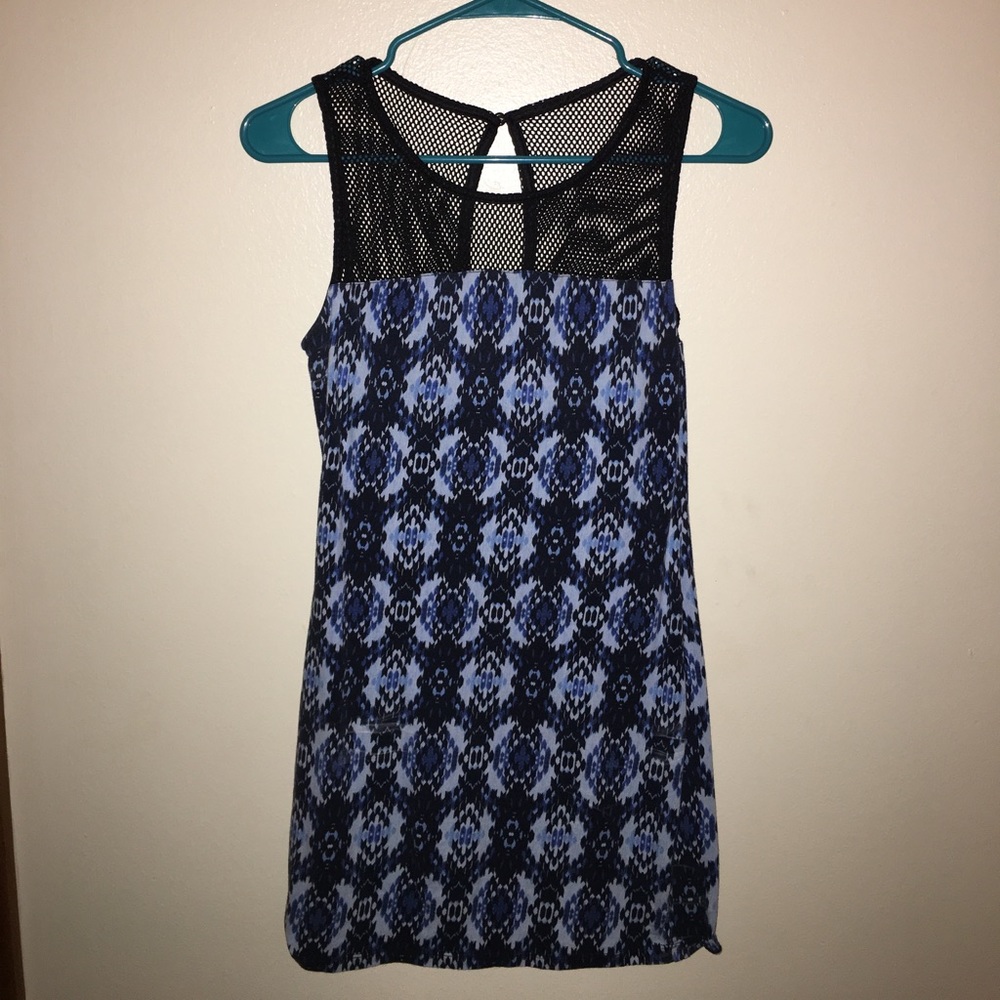 Navy Printed Dress