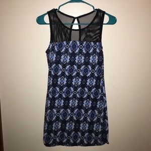 Navy Printed Dress