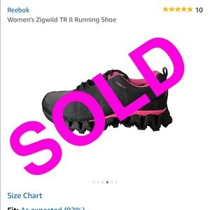 Women's zigwild reebok running shoes