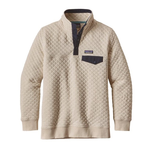 Patagonia Sweaters - Patagonia Cotton Quilt Snap T Toasted White Medium