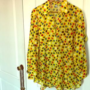 American Apparel sheer oversized shirt