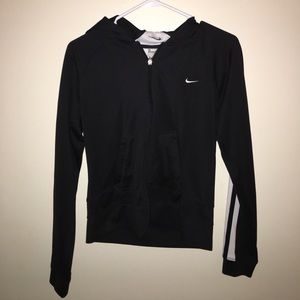Black and White Nike Zip Up