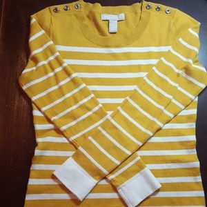 🎈 Sale 🎈BANANA REPUBLIC Mustard Striped Sweater