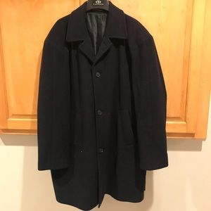 Cashmere Wool Blend Ralph Lauren Overcoat 42R