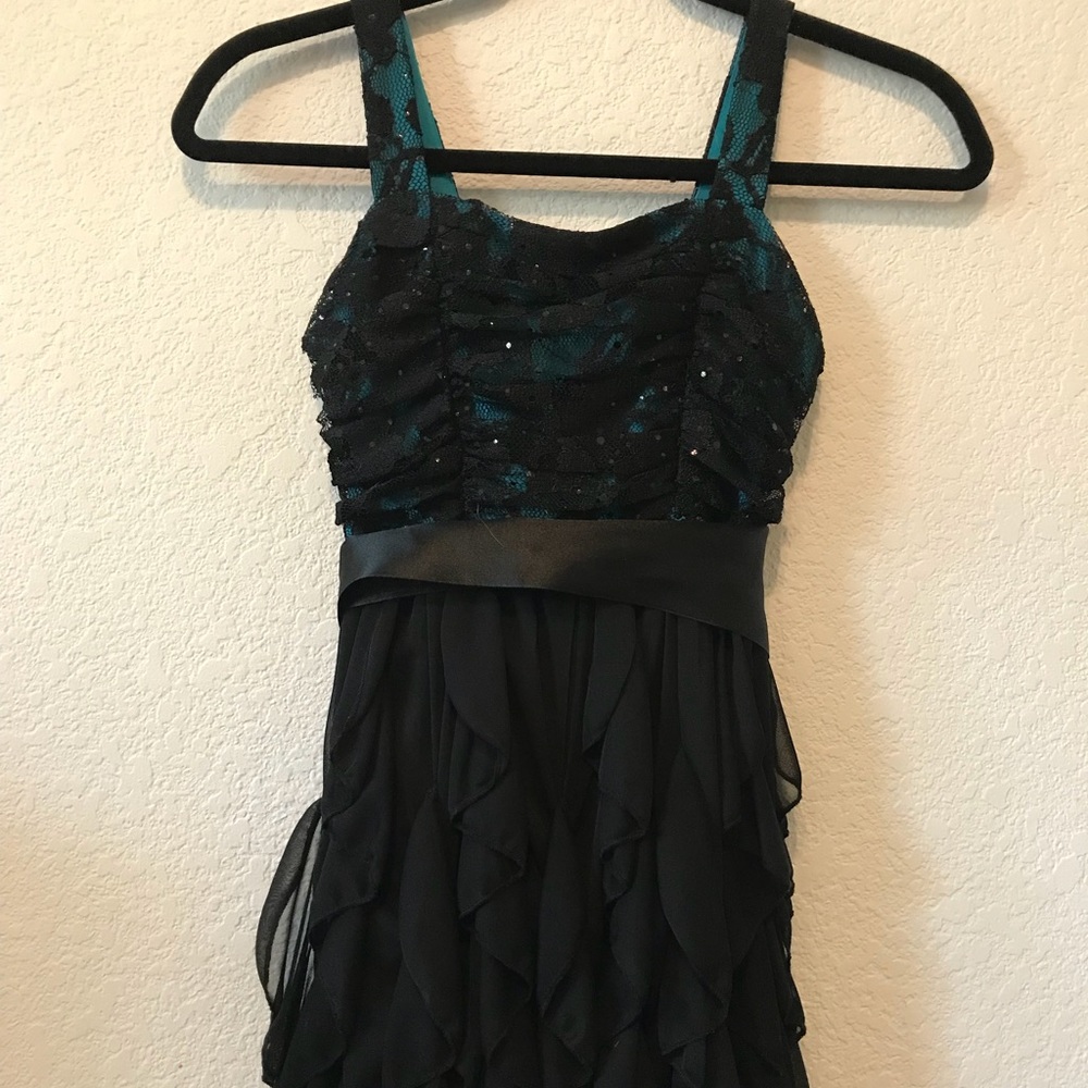Lace and Silk Short Dress