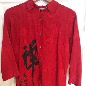 Chico’s size s silk/linen tunic