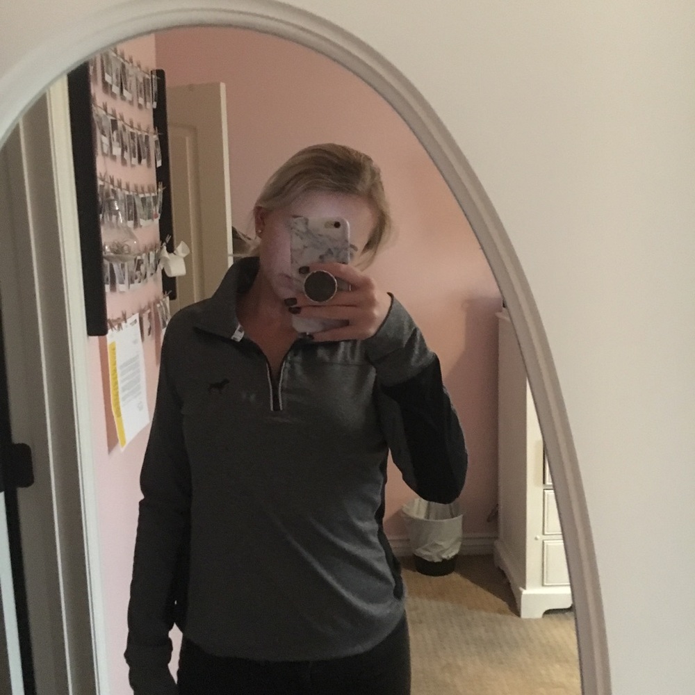 VS PINK grey pullover