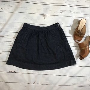 J.Crew denim indigo skirt, size 4
