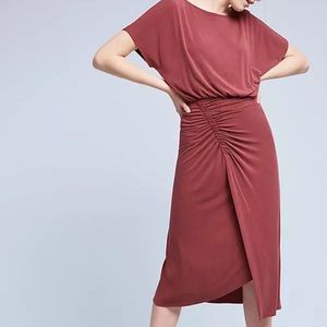 Anthropologists Etta ruched dress small