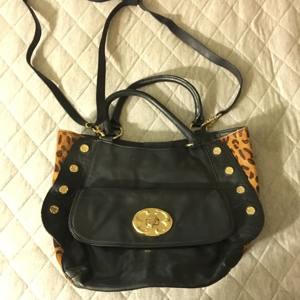Emma fox black leather handbag