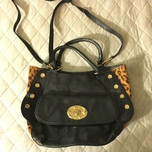 Emma fox black leather handbag