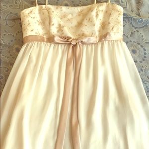 Women's Classy Designer Dress White/Gold