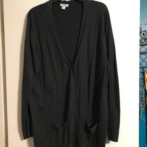 Gray cardigan