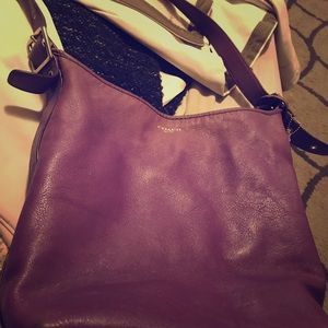 Purple Coach purse