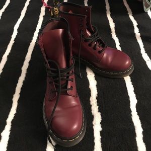 Cherry red Dr. Martens