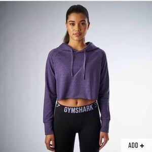 Purple crop hoodie from gymshark