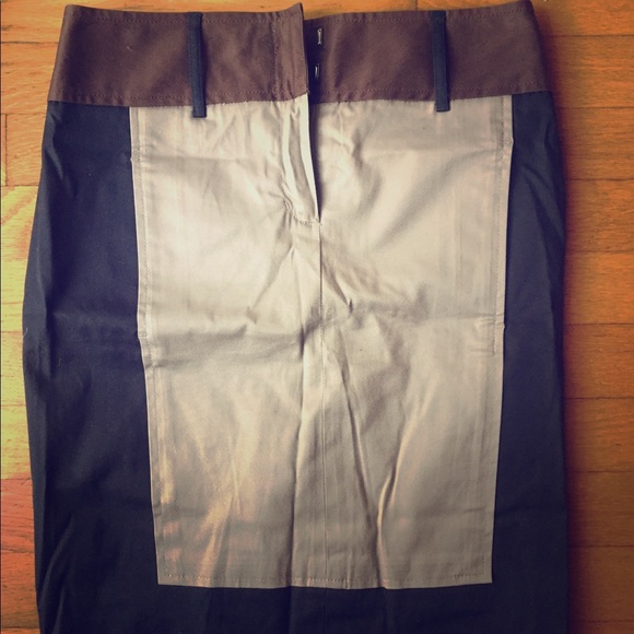 BCBG Pencil Skirt Block colors with back pockets - Picture 1 of 4